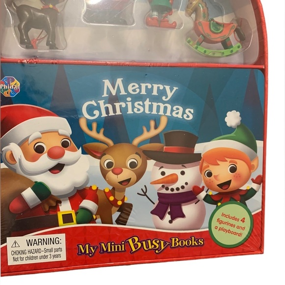 Merry Christmas My Mini Busy Book New Book with 4 Action Figures and Play Board - Picture 6 of 6